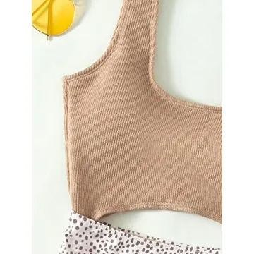 Stylish Floerns High Waisted Monokini for Summer Fun