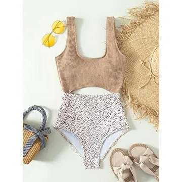 Stylish Floerns High Waisted Monokini for Summer Fun