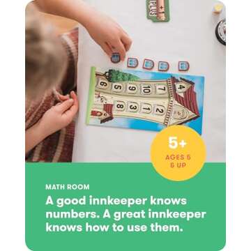 SimplyFun Math Room - Educational Math Game - Quick Thinking & Fun Math Games for Kids Ages 5 & Up -...