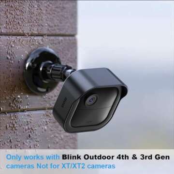 All-New Blink Outdoor Camera Surveillance Mount, 3 Pack Weatherproof Protective Housing and 360 Degree Adjustable Mount with Sync Module 2 Mount (Blink Camera are Not Included)