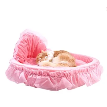 WYSBAOSHU Cute Princess Dog Bed for Cozy Comfort