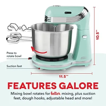 Dash Stand Mixer: Compact 6 Speed Mixer for Every Kitchen