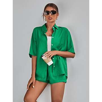 Stylish Women's Casual 2 Piece Outfit for Summer Fun