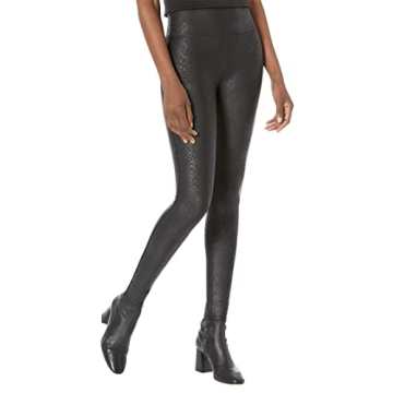 SPANX Faux Leather Foiled Snake Leggings XS - Regular