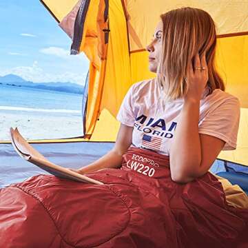 ECOOPRO Warm Weather Sleeping Bag - Compact & Waterproof