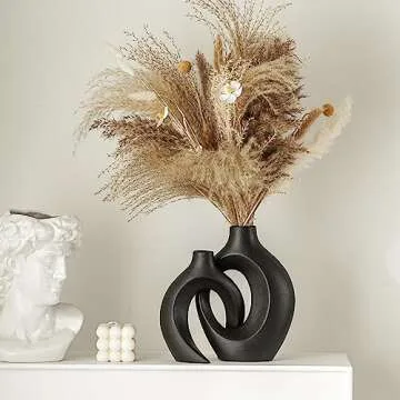 Stylish Lvases Snuggle Hollow Modern Ceramic Vases Set