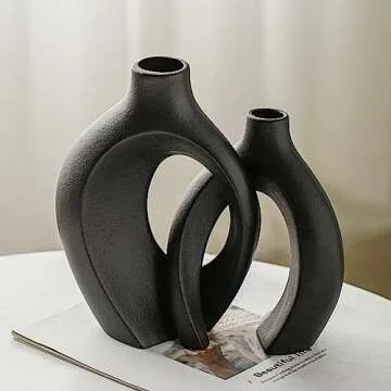 Stylish Lvases Snuggle Hollow Modern Ceramic Vases Set