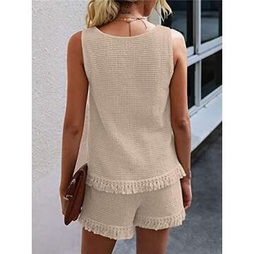Avanova Women's Waffle Knit Lounge Sets for Summer Style