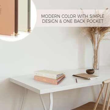 Aesthetic 6 Ring A5 Binder Set of 2 - The Perfect Small 0.75 Inch Planner Binder for Journaling or Collections - Refillable Notebook Holder with Pocket