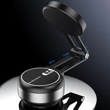 BLULILY Car Mount Bracket Rack with Electric Vacuum Grip Nonslip Adjustable Dashboard Stand for 4.7" Phone Navigation Travel Use