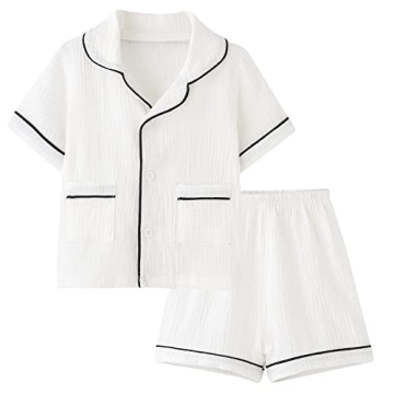 Soft Cotton Summer PJs for Toddler Girls and Boys