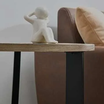 MODERION Round End Table - Stylish Storage for Any Space
