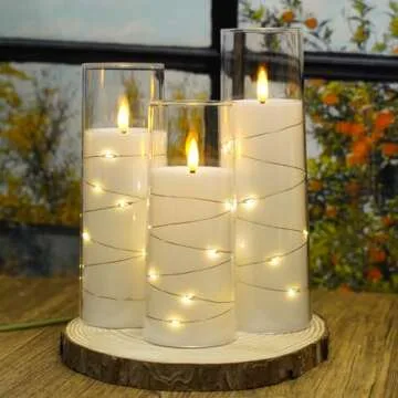 Nimiko Flameless LED Candle Set with Remote Control
