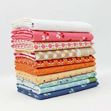 Lori Holt Fat Quarter Bundle - 10 Premium Fabric Cuts by Riley Blake