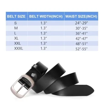 SUOSDEY Women's Leather Belt, Stylish & Adjustable