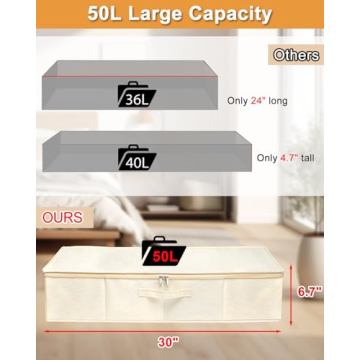 Spacious Under Bed Storage Bags for Efficient Organization