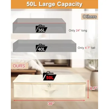Spacious Under Bed Storage Bags for Efficient Organization