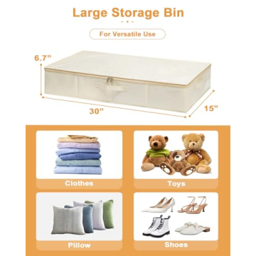 Spacious Under Bed Storage Bags for Efficient Organization