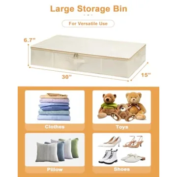 Spacious Under Bed Storage Bags for Efficient Organization