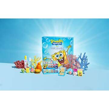 wet n wild SpongeBob Squarepants Makeup Collection PR Box - Makeup Set with Versatile Brushes, Unique Sponges,Vibrant Buildable & Blendable Palettes, Cruelty-Free & Vegan