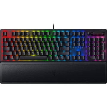 Razer BlackWidow V3 Mechanical Gaming Keyboard: Green Mechanical Switches, RGB Lighting, Ergonomic D...
