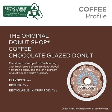 Chocolate Glazed Donut Coffee K-Cups - 72 Count