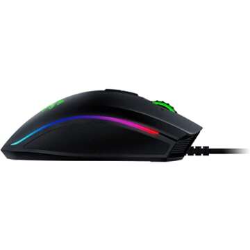 Razer Mamba Elite Wired Gaming Mouse: 16,000 DPI Optical Sensor - Chroma RGB Lighting - 9 Programmable Buttons - Mechanical Switches