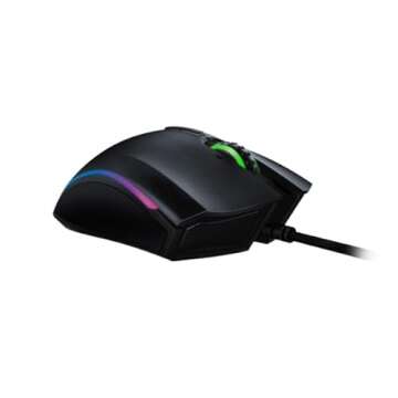 Razer Mamba Elite Wired Gaming Mouse: 16,000 DPI Optical Sensor - Chroma RGB Lighting - 9 Programmable Buttons - Mechanical Switches