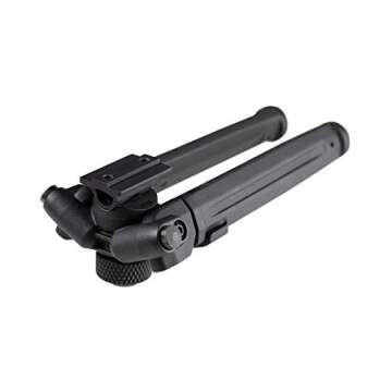 Magpul Rifle Bipod Gun Rest for Hunting and Shooting, A.R.M.S. 17S Style, Black