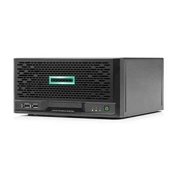 HPE ProLiant MicroServer Gen10 Plus Server with one Intel Xeon E-2224 Processor, 16 GB Memory, and 4...