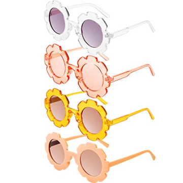 Kids Flower Sunglasses Set Durable Stylish Toddler Accessories