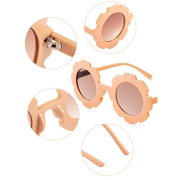 Kids Flower Sunglasses Set Durable Stylish Toddler Accessories