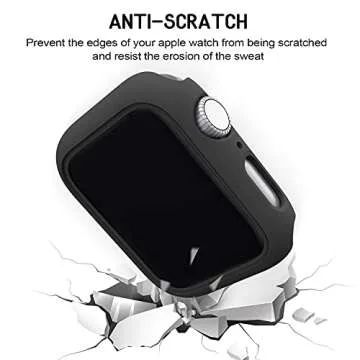 Mugust 4 Pack Hard PC Bumper Case Compatible with Apple Watch SE (2nd Gen) Series 6 Series 5 Series 4 40mm Without Screen Protector, Scratch Resistant Protective Frame Edge Cover for iWatch 40mm