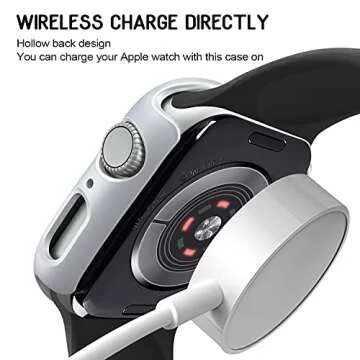 Mugust 4 Pack Hard PC Bumper Case Compatible with Apple Watch SE (2nd Gen) Series 6 Series 5 Series 4 40mm Without Screen Protector, Scratch Resistant Protective Frame Edge Cover for iWatch 40mm