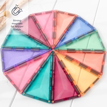 Connetix Magnetic Tiles 40 Piece Pastel Geometry Pack