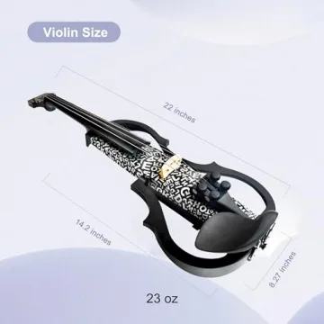 Premium Carbon Fiber Electric Violin Silent Professional