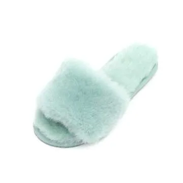 Millffy Women's Wool Fur Slippers for All-Day Comfort