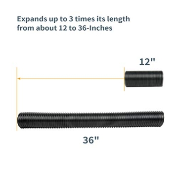 POWERTEC Flexible 4 Inch Dust Collection Hose for Woodworking