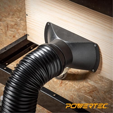POWERTEC Flexible 4 Inch Dust Collection Hose for Woodworking