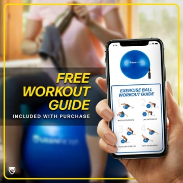 UrbnFit Anti-Burst Exercise Ball for Fitness and Office Needs