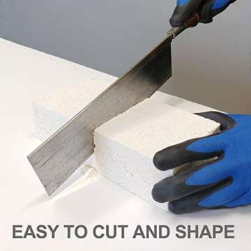 Insulating Fire Brick, 2300F Rated, Single, 9" x 4.5" x 2.5", 3123P