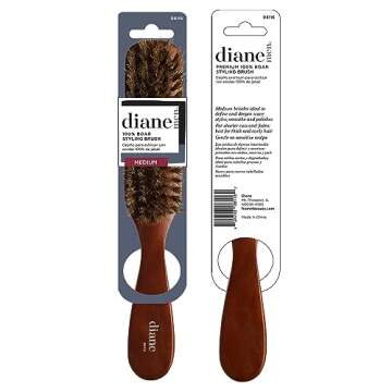 Diane Premium Boar Bristle Wave Brush for Thick Hair