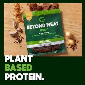 Beyond Meat Plant-Based Jerky, Original & Teriyaki Variety Pack, 10g Protein, 1oz Bags (10 Pack)