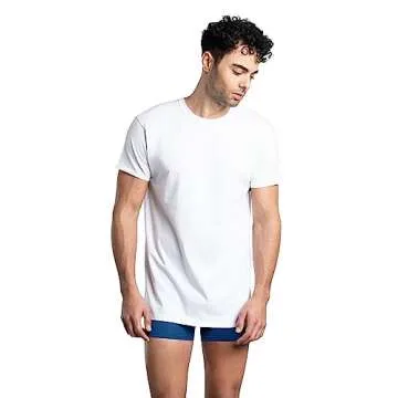 Fruit Of The Loom Mens Cooling Undershirts, Quick Dry & Moisture Wicking Underwear, White - Cotton M...