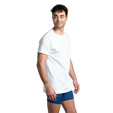 Fruit Of The Loom Mens Cooling Undershirts, Quick Dry & Moisture Wicking Underwear, White - Cotton Mesh, X-Large US