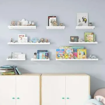 Fun Memories Picture Ledge Shelf Set - Stylish Storage