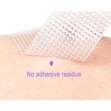 NUTBREAK Microporous Tape (120 Strips) - Painless Removal, Hypoallergenic, Latex-Free, Gentle on The Skin - Comfortable Adhesive Cotton Tape - Breathable - can be Used in The Powder Room, etc.