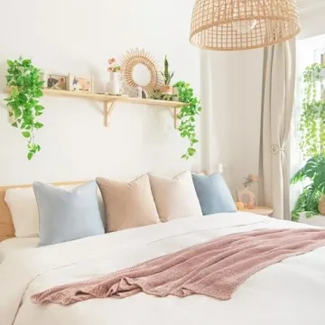 MONDAY MOOSE Decorative Throw Pillow Covers Cushion Cases, Set of 4 Soft Velvet Modern Double-Sided Designs, Mix and Match for Home Decor, Pillow Inserts Not Included (20x20 inch, Beige/Light Blue)