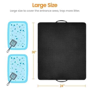 Conlun Cat Litter Mat - Large Litter Box Trapping Solution