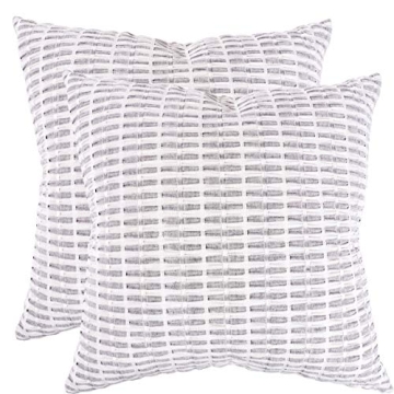 KAF Home Pleated Pillow Cover Set of 2 for Home Decor